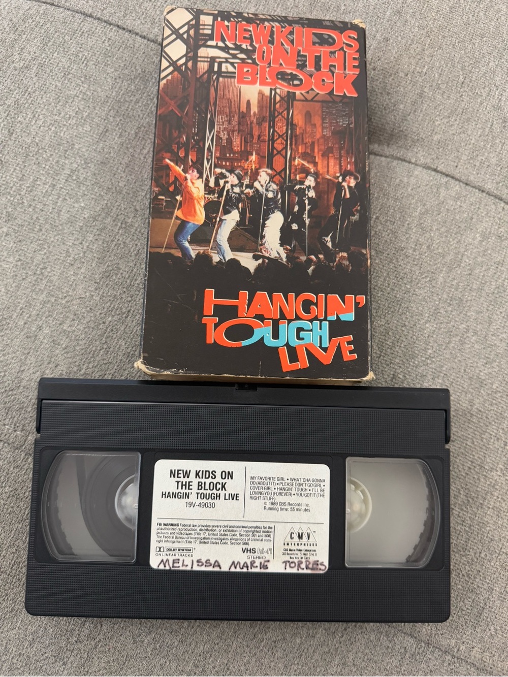 New Kids On The Block - Hangin' Tough Live VHS (Black, Red, Orange)